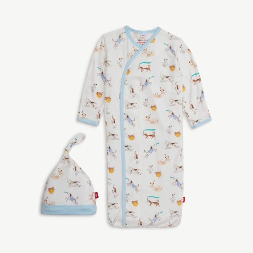 Howlarious Modal Magnetic Cozy Sleeper Gown + Hat Set – Magnetic Me