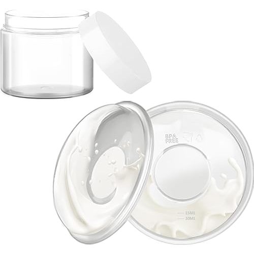 Milk Collector with Dust-Proof Storage Box, Leak-Proof Milk Catcher for Breastfeeding, Breast Shells for Sore Nipples, Collect Breastmilk Leaks for Nursing Moms.(2 Pack)