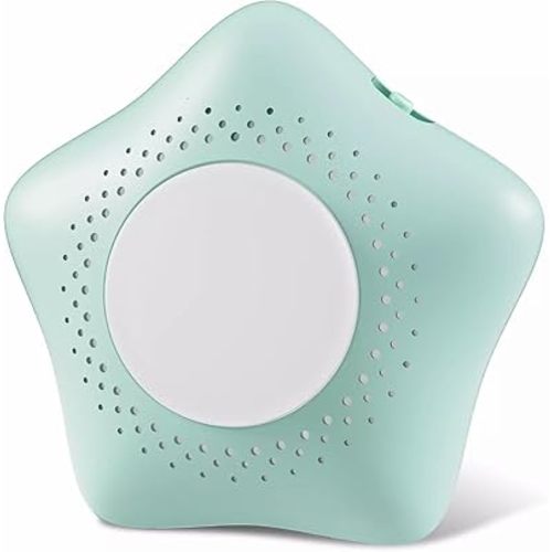 Baby Sound Machine with 9 Soothing Sounds & 7 Nightlights, Travel & Nursery Portable Sleep Soother, Cry Activated Sensor, Volume Control