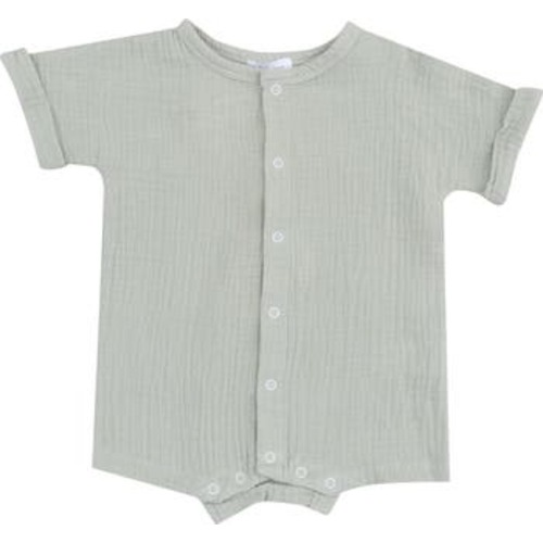 Organic Cotton Gauze Romper, 0-3M