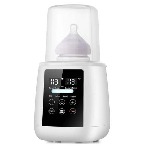 Fast Baby Bottle Warmer & Food Heater with 48H Thermostat & Fahrenheit LED Display White