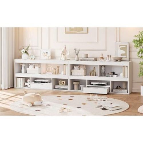 Toy Storage Organizer 5 Cubes Kids Bookshelf With Drawer