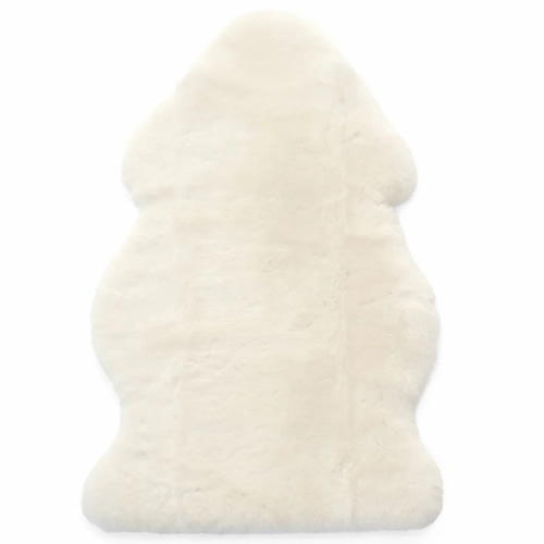 Sheepskin Rug for Babies, 100% Natural, Shorn Lambskin Wool, 2 x 3 Feet, Ivory