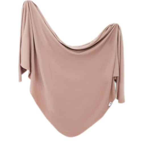 Knit Swaddle Blanket - Pecan – Copper Pearl