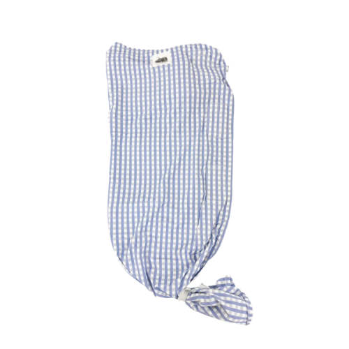 French Blue Gingham Swaddle