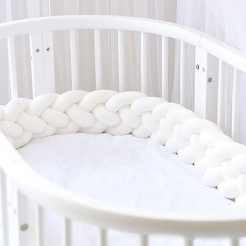 Soft Decorative Accents can be positioned Along The Edges and Corners of beds or Sofas,Soft Braided Knotted Rope Pillow - 4-Strand Twist Nursery Decor, 6" (d, 196.85 inches)