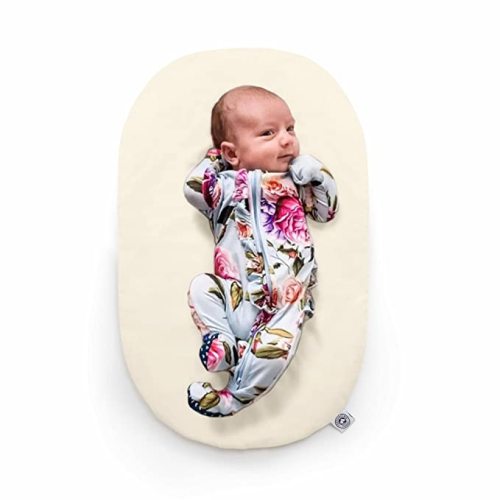 Topponcino Company Baby Support Pillow (Natural) | The Authentic Montessori Newborn Lounger, Infant Holding Pillow & Tummy Time Mat Essential | 100% Natural Cotton