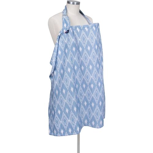 Bebe au Lait Premium Cotton Nursing Cover, Lightweight and Breathable Cotton, Open Neckline, One Size Fits All - Belize