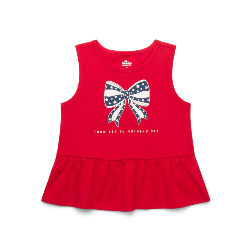Americana Toddler Girls Peplum Tank Top from Way to Celebrate, Sizes 18M-5T