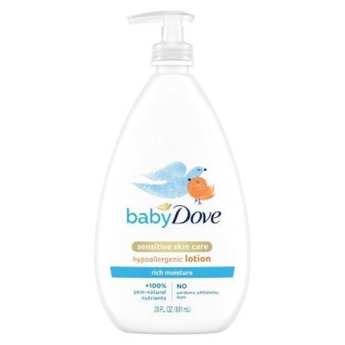 Baby Dove Rich Moisture Sensitive Skin Scented Hypoallergenic Lotion - 20 Fl Oz