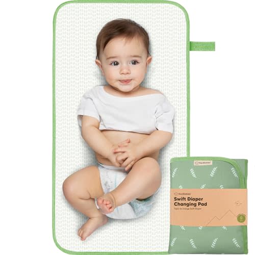 Portable Diaper Changing Pad - Waterproof Foldable Baby Changing Mat - Travel Diaper Change Mat - Lightweight Changing Pads for Baby - Baby Changer - Machine Washable (Acacia)