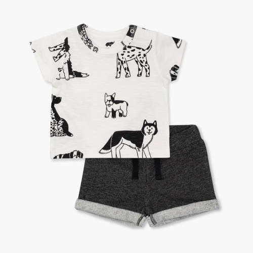 Printed Tee Sweat Short Bundle - Monica + Andy