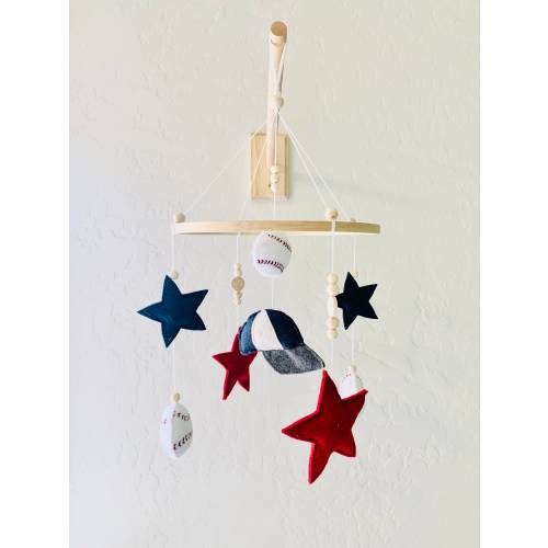 Baseball Baby Mobile | Baseball Nursery Decor | Baseball Baby Shower Gift | Sports Theme Nursery | Baseball Nursery | Baseball Decor