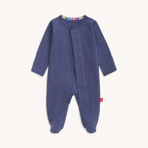 harbor blue cloudstretch™ magnetic parent favorite footie