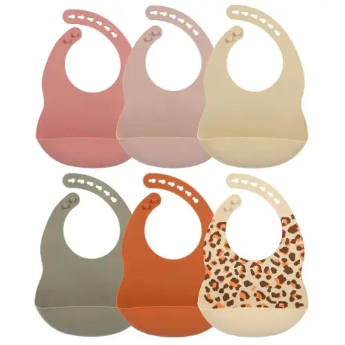 combo silicone baby bibs baby bibs bpa free waterproof soft - Temu