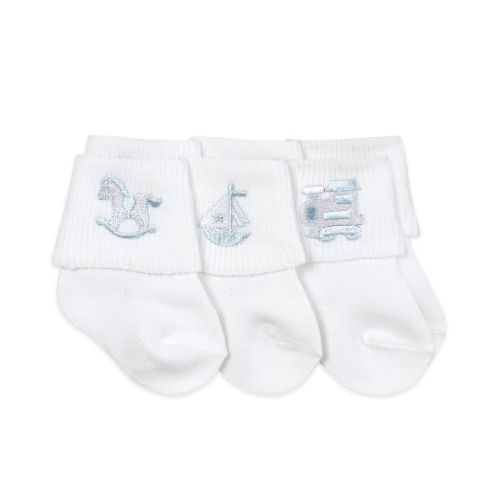 Jefferies Socks Baby Boy Applique Collection Turn Cuff Socks 3 Pair Pack