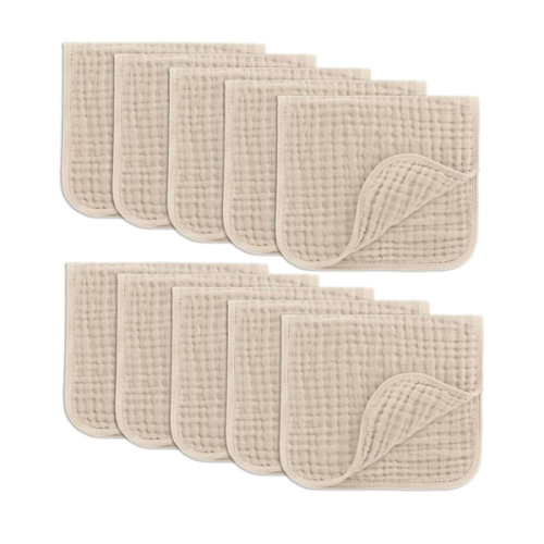 Comfy Cubs Muslin Burp Cloths 20" x 10", Pack of 6 - Large, 6-Layer, Ultra Absorbent 100% Cotton for Baby Drool and Messes - Soft, Safe & Gentle Baby Burp Cloths Set for Boys & Girls - Multi Boy
