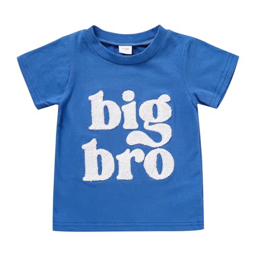 TITKKOP Baby Boy Clothes Big Brother T Shirt Toddler Boy Summer Cotton Short Sleeve Tops for 1-5T Baby Boy Outfits