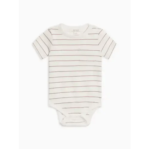 Dana Ribbed Short Sleeve Pocket Bodysuit