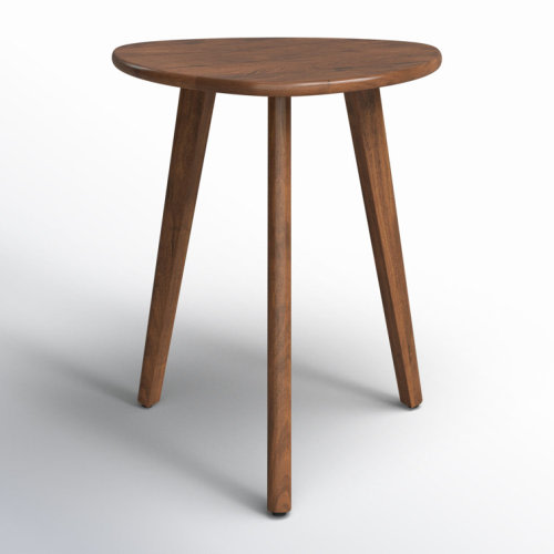 Azori Solid Wood 3 Legs End Table