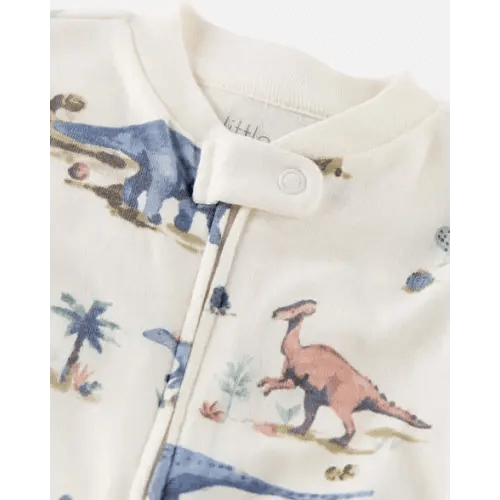 Baby Dinosaur Print Organic Cotton Sleep & Play Pajamas