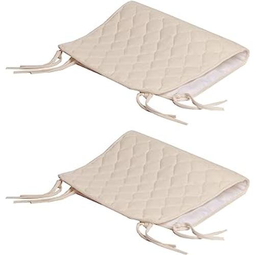 TL Care Waterproof Quilted Sheet Saver Cover Made with Organic Cotton Top Layer, Natural Color, 2 Pack