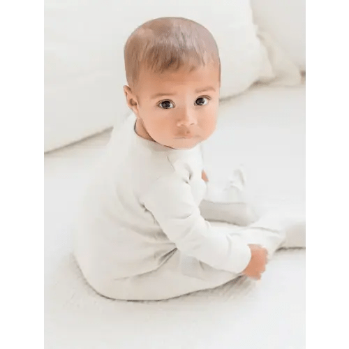 Peyton Zipper Sleeper 3-6 Months Stone