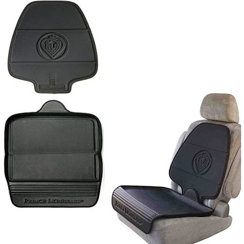 Prince Lionheart Car Seat Protector, The Only 2 Stage Seatsaver Designed with Thick Padding, Nonabsorbent, Waterproof, PVC Foam Material. Compatible With all Baby and Toddler Car Seats(Black) - 30.600x2.500 Inch (Pack of 1)