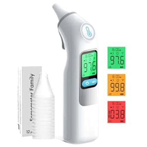 Femometer Ear Thermometer, Highly Accurate Ear Thermometer for Kids, Adults and Babies