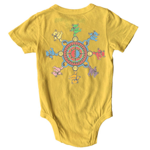 GRATEFUL DEAD - SPIRAL BEARS BABY ROMPER – Rock & Roll Hall of Fame Museum Store