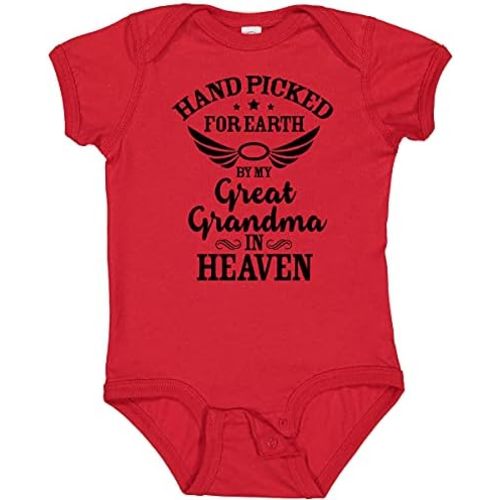 inktastic Handpicked for Earth By My Great Grandma in Heaven Baby Bodysuit