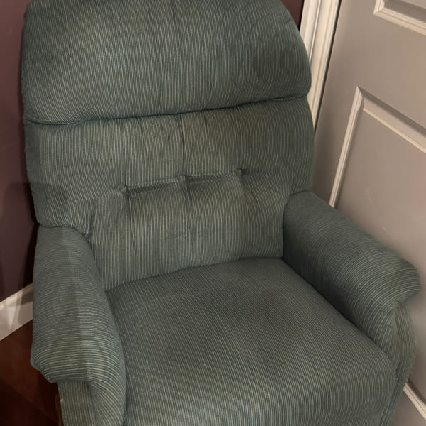 Blue/Green Rocker Recliner