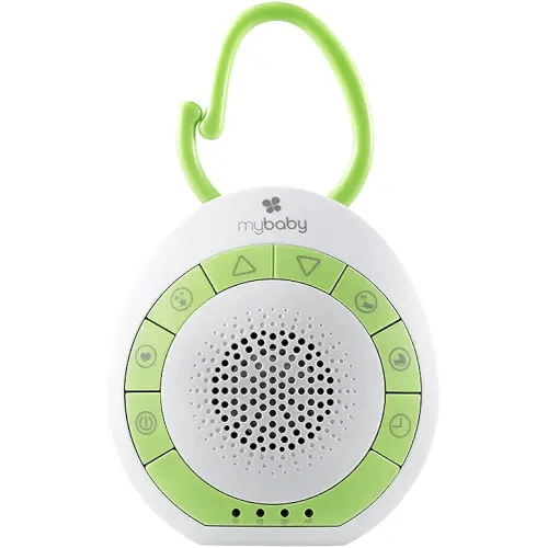 MyBaby Baby Sound Machine, White Noise Sound Machine for Baby, Travel and Nursery. 4 Soothing Sounds, Integrated Clip, Small and Lightweight. Great for Baby Registry Searches