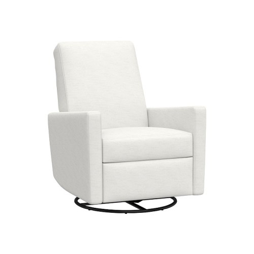 Phoenix Swivel Power Recliner - Performance Slub Weave, White