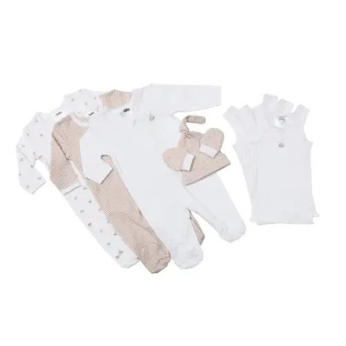 4Baby 8 Piece Set Newborn Bunny White | Baby Bunting AU