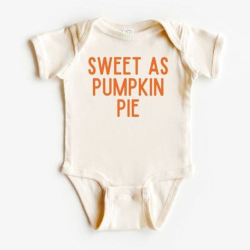 The Juniper Shop Sweet As Pumpkin Pie Baby Bodysuit - 6 Month - Natural