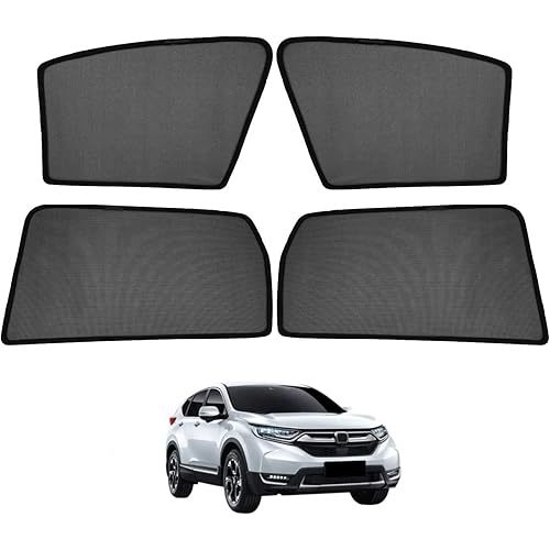Cartist Car Side Window Sunshades for Honda CR-V CRV 2017-2021 2022 Car Sun Shade Magnet Mesh Shades Protector Sun Glare and UV Rays Protection 4Pcs