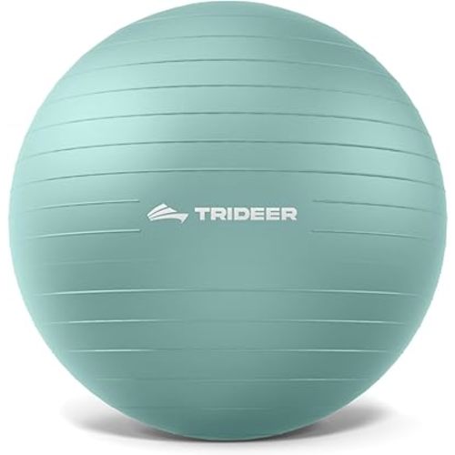 Trideer Exercise Ball Yoga Ball,Office Seating & Balance Ball Chair, Stability Ball for Pilates, Physical Therapy,Core Training & Balance Improvement & Stretching