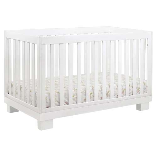 Modo 3-in-1 Convertible Crib with Toddler Bed Conversion Kit - White