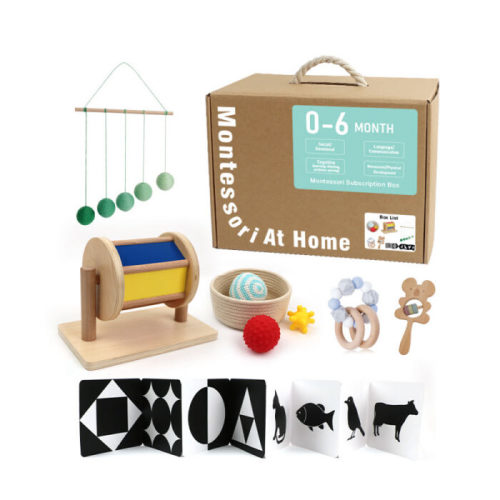 Montessori at Home Box for 0-6 Months (by MumBear) | Montessori Toys Montessori Materials