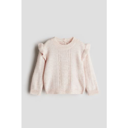 Flounce-Trimmed Sweater