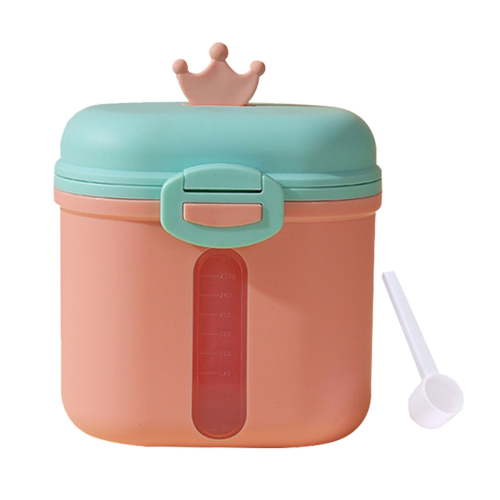 Hecteas Food Storage,Storage Rack,Baby Formula Dispenser Formula Dispenser Portable Milk Powder Formula Dispenser with Scoop Formula Containers for Travel Hold 12.7Oz/360G Formula(1 Box-Pink)