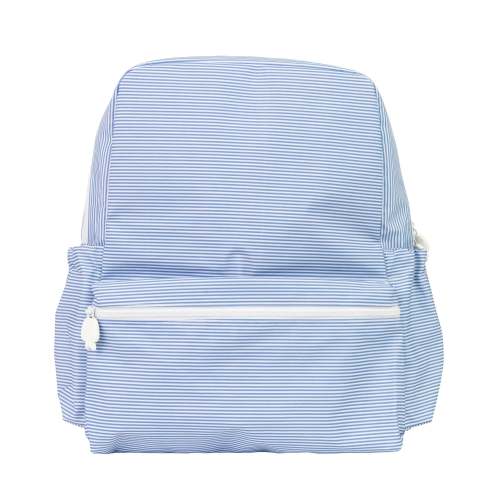 The Small Backpack | Navy Mini Stripe