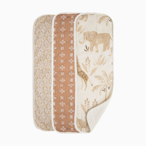 Cotton Muslin and Terry Burp Cloth Set (3 Pack) - Kendi