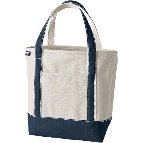 Lands' End Open Top Canvas Tote Bag