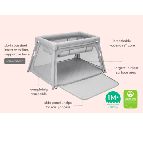Travel Crib & Play Yard - Breathable & Washable