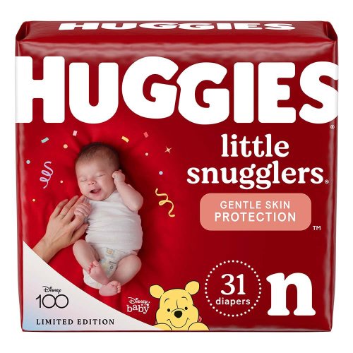 Huggies Little Snugglers Baby Diapers - Size Newborn (up to 10 lbs)