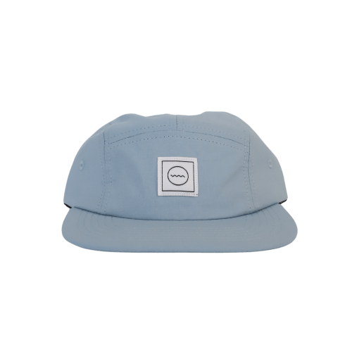 Nylon Five-Panel Hat in Sky