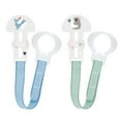 MAM Baby Boy Pacifier Clips, 2 Pack, Universal Fit, BPA-Free