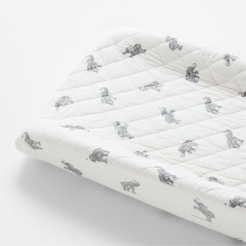 Botanical Elephant Organic Cotton Changing Pad Cover
